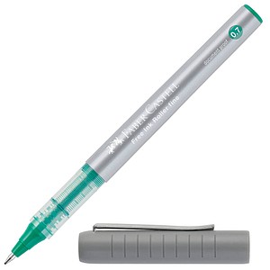 FABER-CASTELL Free Ink Tintenroller grau 0,7 mm, Schreibfarbe: grün, 1 St. von Faber-Castell