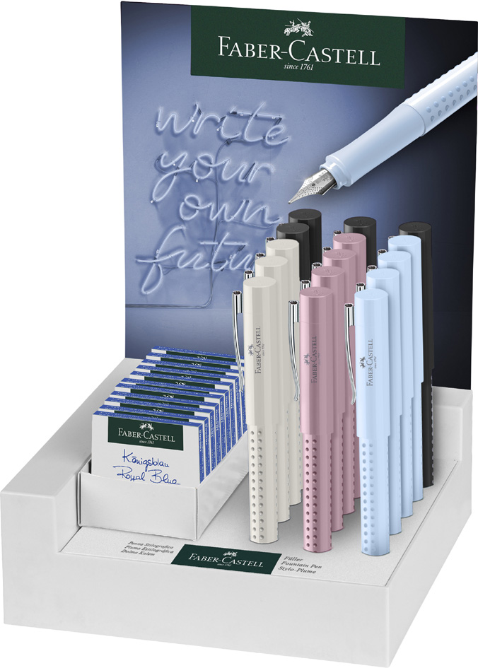 FABER-CASTELL Füllhalter GRIP 2010 M/F, im Display von Faber-Castell