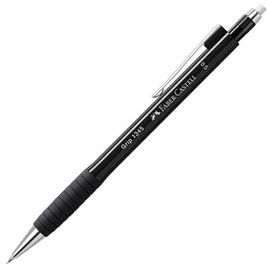 FABER-CASTELL GRIP 1345 Druckbleistift schwarz B 0,5 mm, 1 St. von Faber-Castell