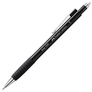 FABER-CASTELL GRIP 1347 Druckbleistift schwarz B 0,7 mm, 1 St. von Faber-Castell