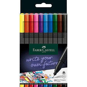 FABER-CASTELL Grip Fineliner farbsortiert 0,4 mm, 1 St. von Faber-Castell