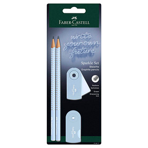 FABER-CASTELL Grip Sparkle Bleistift-Set B sky blue, 1 Set FABER-CASTELL Grip Sparkle Bleistift-Set B sky blue, 1 Set von Faber-Castell