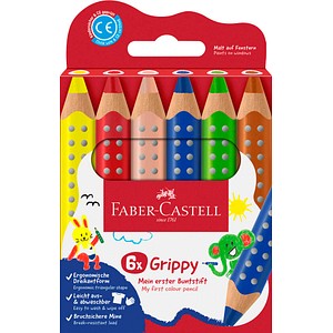 FABER-CASTELL Grippy Buntstifte farbsortiert, 6 St. FABER-CASTELL Grippy Buntstifte farbsortiert, 6 St. von Faber-Castell