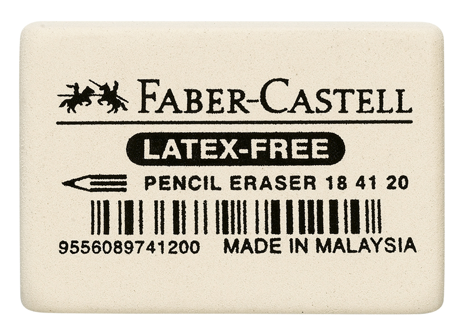 FABER-CASTELL Kautschuk-Radierer 7041-20, weiß von Faber-Castell