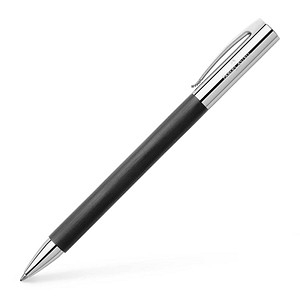FABER-CASTELL Kugelschreiber AMBITION Edelharz  schwarz Schreibfarbe schwarz, 1 St. von Faber-Castell