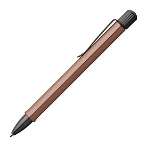 FABER-CASTELL Kugelschreiber Hexo bronze Schreibfarbe schwarz, 1 St. von Faber-Castell