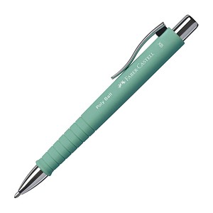 FABER-CASTELL Kugelschreiber POLY BALL Colous XB grün Schreibfarbe blau, 1 St. von Faber-Castell