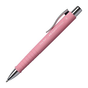 FABER-CASTELL Kugelschreiber POLY BALL Colous XB rose Schreibfarbe blau, 1 St. von Faber-Castell