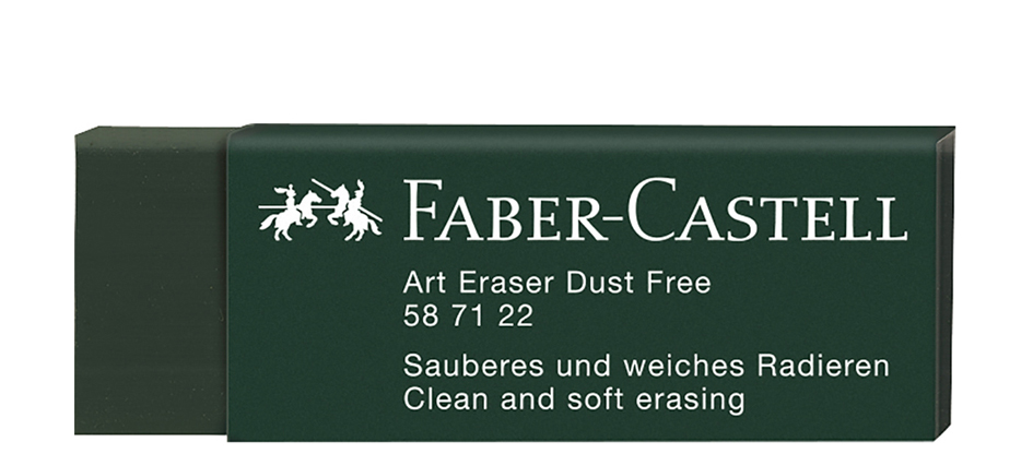 FABER-CASTELL Kunststoff-Radierer DUST-FREE, grün von Faber-Castell