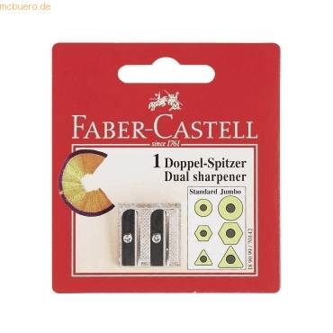 FABER-CASTELL Metalldoppelspitzer Blisterkarte FABER-CASTELL Metalldoppelspitzer Blisterkarte von Faber-Castell