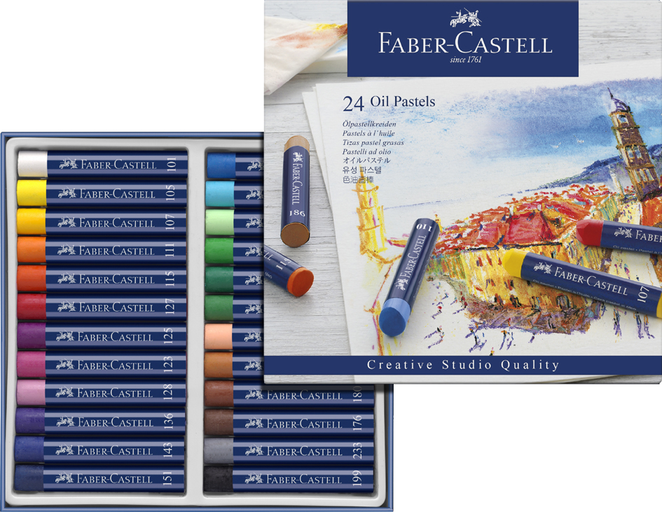 FABER-CASTELL Ölpastellkreiden STUDIO QUALITY, 12er Etui von Faber-Castell