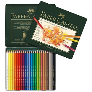 FABER-CASTELL POLYCHROMOS Buntstifte farbsortiert, 24 St. von Faber-Castell