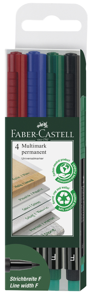 FABER-CASTELL Permanent-Marker MULTIMARK S, 8er Etui FABER-CASTELL Permanent-Marker MULTIMARK S, 8er Etui von Faber-Castell