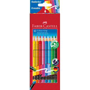 FABER-CASTELL Radierbare Grip Buntstifte farbsortiert, 10 St. FABER-CASTELL Radierbare Grip Buntstifte farbsortiert, 10 St. von Faber-Castell