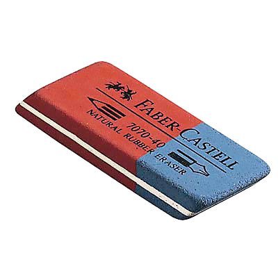 FABER-CASTELL Radiergummi 1,8 x 4,0 x 0,8 cm rot/blau 1 Stück FABER-CASTELL Radiergummi 1,8 x 4,0 x 0,8 cm rot/blau 1 Stück von Faber-Castell