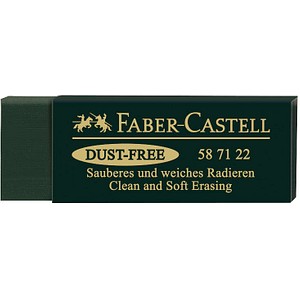 FABER-CASTELL Radiergummi DUST FREE grün von Faber-Castell