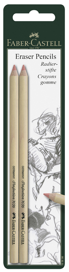 FABER-CASTELL Radierstift PERFECTION 7056, Blisterkarte von Faber-Castell