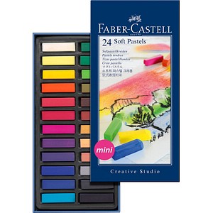 FABER-CASTELL STUDIO QUALITY mini Pastellkreide farbsortiert 24 St. von Faber-Castell