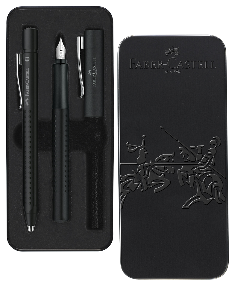 FABER-CASTELL Schreibgeräte-Set GRIP 2011, schwarz von Faber-Castell