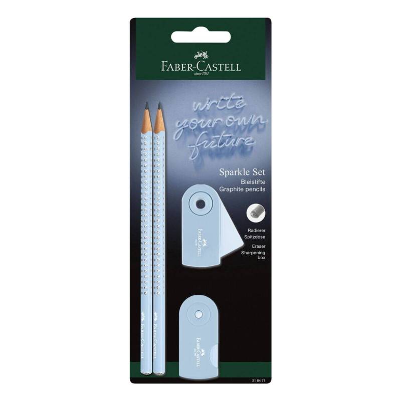 FABER-CASTELL Schreibset Sparkle sky blue BK von Faber-Castell