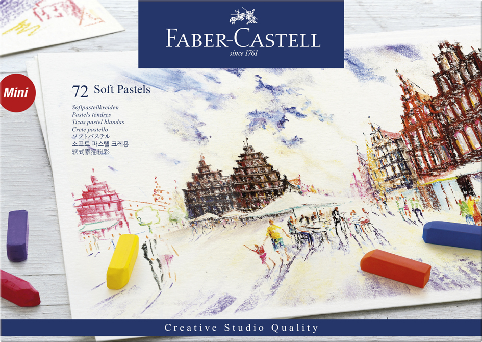 FABER-CASTELL Softpastellkreiden STUDIO QUALITY, 72er Etui von Faber-Castell