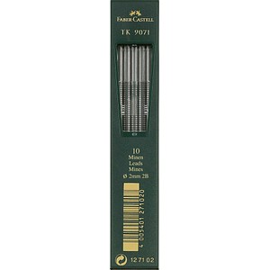 FABER-CASTELL TK 9071 Fallminen schwarz 2B 2,0 mm, 10 St. von Faber-Castell