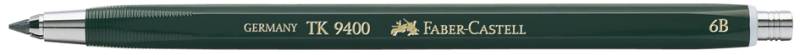 FABER-CASTELL TK 9400 Fallminenstift, Härtegrad: 6B von Faber-Castell