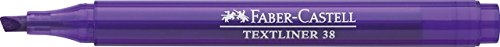FABER-CASTELL Textmarker TEXTLINER 38, Schaftfarbe: in Schreibfarbe, transluzent, Schreibfarbe: lila (10 Stück), Sie erhalten 1 Packung á 10 Stück von Faber-Castell
