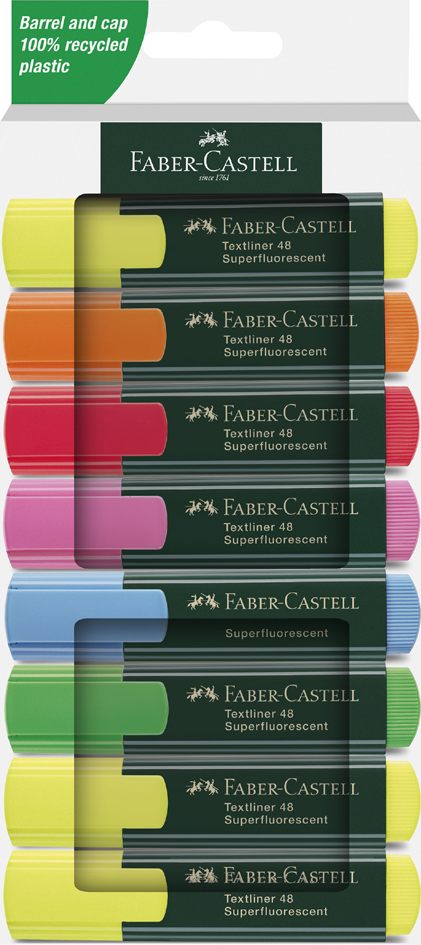 FABER-CASTELL Textmarker TEXTLINER 48, 8er Etui von Faber-Castell