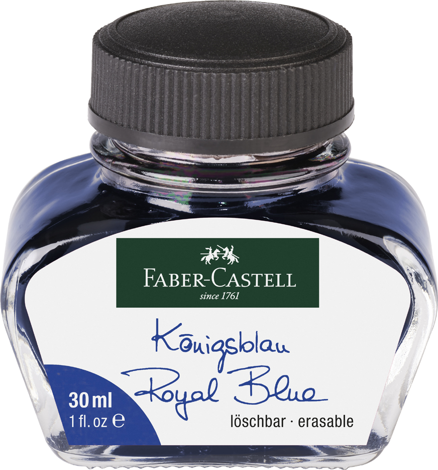 FABER-CASTELL Tinte im Glas, königsblau, Inhalt: 62,5 ml von Faber-Castell