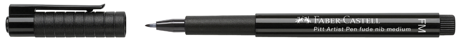 FABER-CASTELL Tuschestift PITT artist pen Fude, schwarz von Faber-Castell