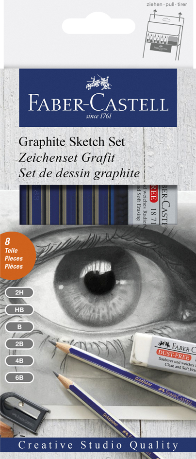 FABER-CASTELL Zeichenset GOLDFABER, 8-teilig FABER-CASTELL Zeichenset GOLDFABER, 8-teilig von Faber-Castell