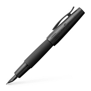 FABER-CASTELL e-motion pure Black Patronenfüller schwarz matt M (mittel) von Faber-Castell