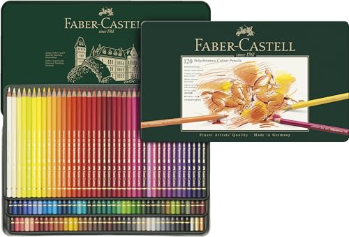 Faber-Castell 110011 - Künstlerfarbstifte Polychromos, 120er Metalletui von Faber-Castell