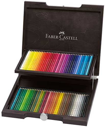 Faber-Castell 110072 - Buntstifte Polychromos, im 72er Holzkoffer von Faber-Castell