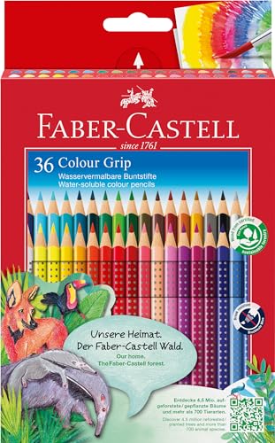 FABER-CASTELL 112442 - Buntstifte Set Colour Grip, 36er Kartonetui FABER-CASTELL 112442 - Buntstifte Set Colour Grip, 36er Kartonetui von FABER-CASTELL