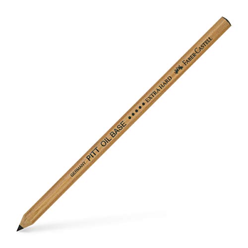 FABER-CASTELL 112605 - Stift Pitt Oil Base, extra Hard, schwarz, 1 Stück von Faber-Castell