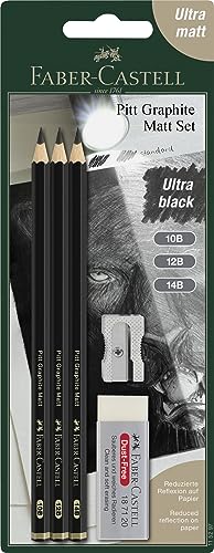 Faber-Castell 115297 - Bleistifte Set Pitt Graphite Matt, 5-teilig, inkl. Spitzer und Radiergummi Faber-Castell 115297 - Bleistifte Set Pitt Graphite Matt, 5-teilig, inkl. Spitzer und Radiergummi von Faber-Castell