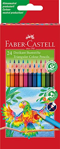 FABER-CASTELL 116544 - Farbstifte Dreikantform, 24er Kartonetui FABER-CASTELL 116544 - Farbstifte Dreikantform, 24er Kartonetui von FABER-CASTELL