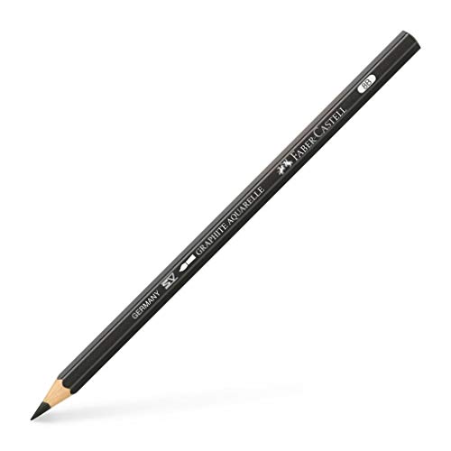 Faber-Castell 117808, Caja 6 lápices grafito acuarelable, 8B von Faber-Castell