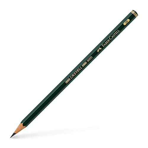 Faber-Castell 119002 - Bleistift Castell 9000, Härtegrad 2B, 1 Stück von Faber-Castell