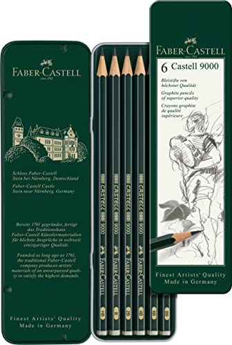 Faber-Castell 119063 - Bleistift Castell 9000, 6er Etui von Faber-Castell