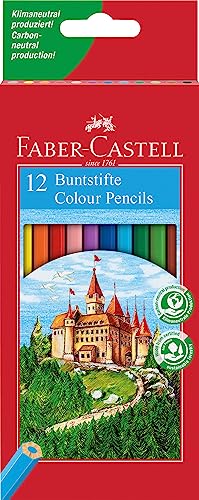 Faber Castell 120112 - Buntstifte CASTLE Hexagonal, 12er Kartonetui, mehrfarbig von Faber-Castell