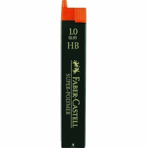 Faber-Castell 120900 HB schwarz Mine – Minen (HB, Schwarz, 1 mm, Faber-Castell tk-fine, Box, 12 Stück (S)) von Faber-Castell