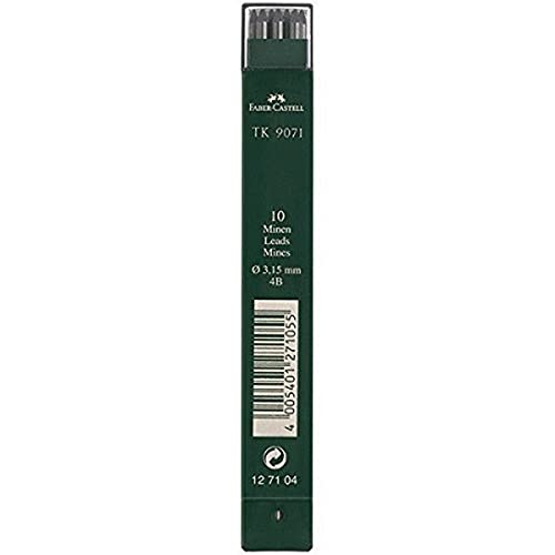 FABER-CASTELL 127104 - 10 Fallminen TK 9071, Minenstärke: 3,15 mm, Härtegrad: 4B FABER-CASTELL 127104 - 10 Fallminen TK 9071, Minenstärke: 3,15 mm, Härtegrad: 4B von FABER-CASTELL