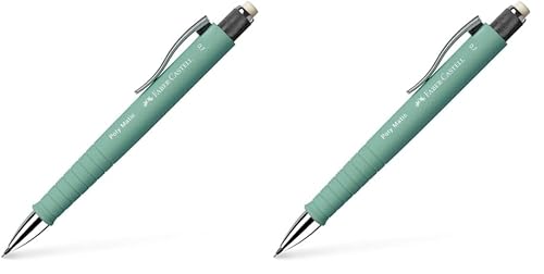Faber-Castell 133365 - Druckbleistift Poly Matic 0.7 mm, mintgrün, 1 Stück (Packung mit 2) von Faber-Castell