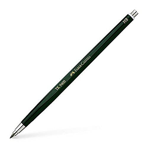 Faber-Castell 139400 - Fallminenstift TK 9400, Minenstärke: 2 mm, Härtegrad: HB, Schaftfarbe: grün von Faber-Castell