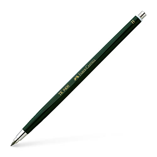 FABER-CASTELL 139411 - Fallminenstift TK 9400, Minenstärke: 2 mm, Härtegrad: H, Schaftfarbe: grün von Faber-Castell