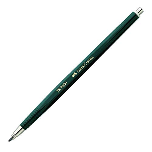 Faber-Castell 139420 - Fallminenstift TK 9400, Minenstärke: 2 mm, Härtegrad: HB, Schaftfarbe: grün, 1 Stück von Faber-Castell