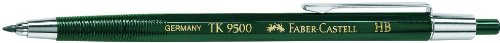 Faber-Castell 139500 - Fallminenstift TK 9500, Minenstärke: 2 mm, Härtegrad: HB, Schaftfarbe: grün von Faber-Castell